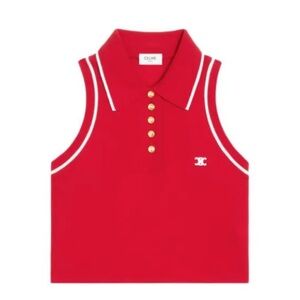 Celine Polo Crop Top